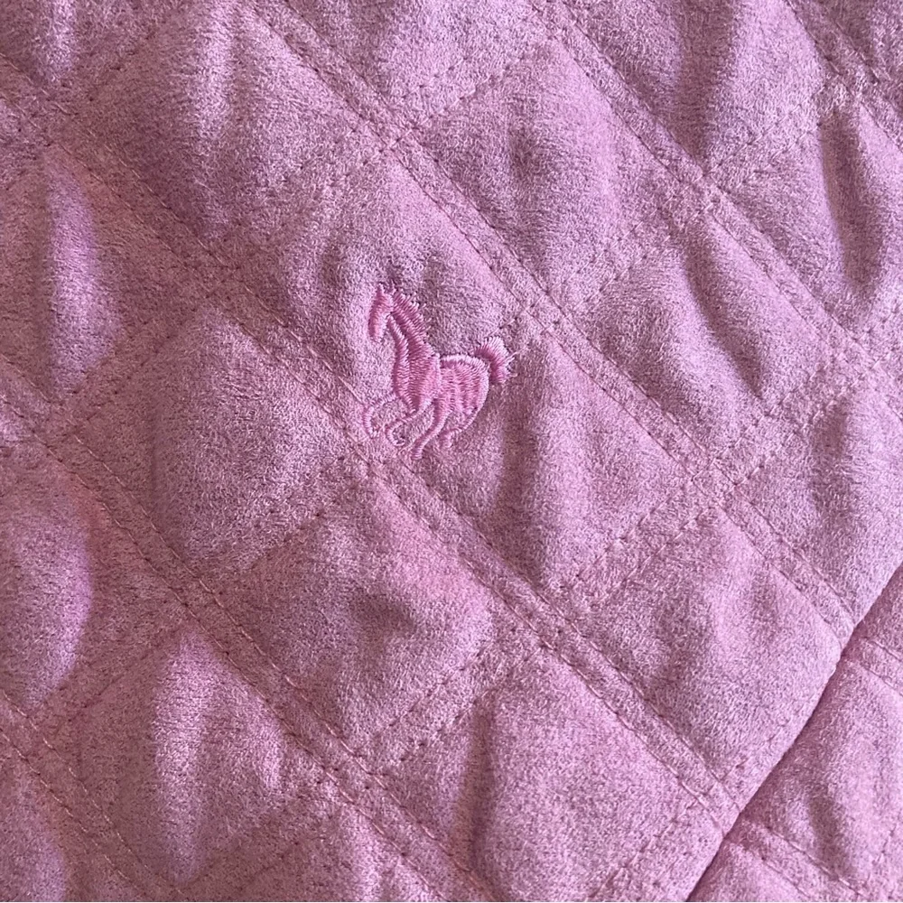 Prestige Riding Image Pink Zip Up Womens Quilted Equestrian Riding Vest Size XL - Picture 3 of 10